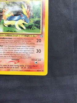 Pokemon Cards: Neo Genesis 1st Edition Uncommon: Quilava 47/111 - Image 4