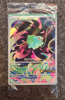 Pokemon Card Bulbasaur 133/132 Mega Evolution Stamped Promo Sealed - Image 1
