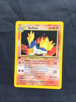 Pokemon Cards: Neo Genesis 1st Edition Uncommon: Quilava 46/111 - Image 1