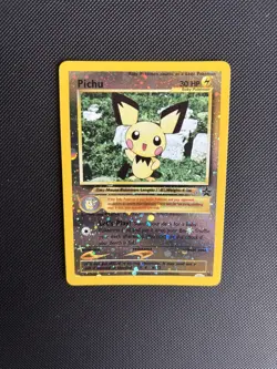 Pokemon Card Black Star Promo Pichu 35 Reverse Holo WOTC - Image 1
