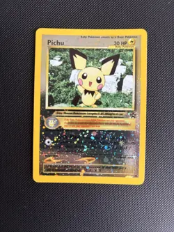 Pokemon Card Black Star Promo Pichu 35 Reverse Holo WOTC - Image 2