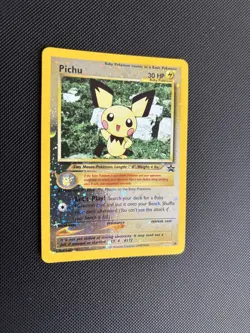 Pokemon Card Black Star Promo Pichu 35 Reverse Holo WOTC - Image 3
