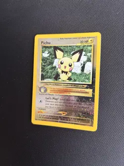 Pokemon Card Black Star Promo Pichu 35 Reverse Holo WOTC - Image 4