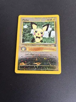 Pokemon Card Black Star Promo Pichu 35 Reverse Holo WOTC - Image 5