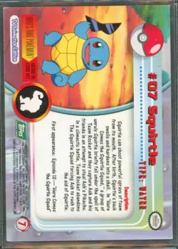 Pokemon Cards - Topps Squirtle 07 - eBay Live Sun 12th 6:30pm - Image 2