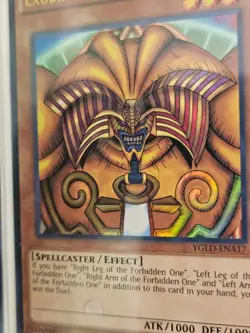 YuGiOh! Card - "Exodia The Forbidden One” - FULL COMPLETE SET - Ultra RARE MINT! - Image 5