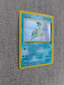 Pokemon TCG Lapras Fossil Holo Rare Card WOTC 10/62 Series LP - Image 2
