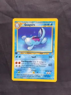 Pokemon Cards: Neo Genesis 1st Edition Uncommon: Quagsire 45/111 - Image 1