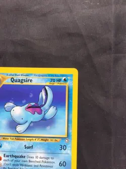Pokemon Cards: Neo Genesis 1st Edition Uncommon: Quagsire 45/111 - Image 3