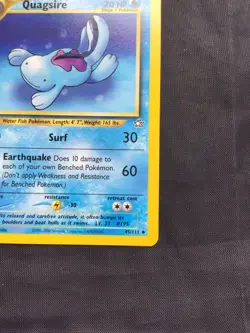 Pokemon Cards: Neo Genesis 1st Edition Uncommon: Quagsire 45/111 - Image 4