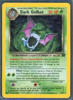 Pokemon Cards - Dark Golbat 7/82 - Team Rocket - eBay Live Sun 12th 6:30pm - Image 1