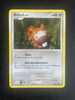 Bidoof 54/100 Diamond & Pearl Stormfront Pokemon Card NM/LP - Image 1