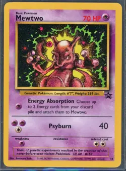 Pokemon Cards - Mewtwo 14 - Black Star Promo - eBay Live Sun 12th 6:30pm - Image 1