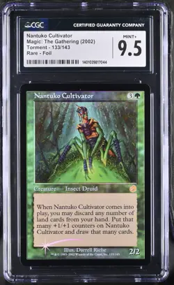 NANTUKO CULTIVATOR Torment Foil Rare CGC 9.5 Mint MTG [Nostalgium] - Image 1