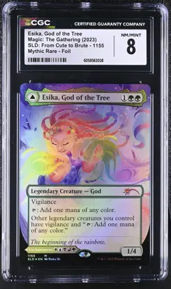 ESIKA, GOD OF THE TREE Secret Lair Foil Mythic CGC 8 MTG EDH [Nostalgium] - Image 1