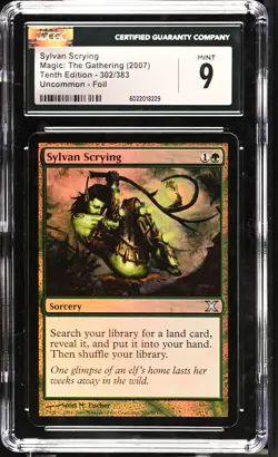 SYLVAN SCRYING 10th Edition Foil CGC 9 MTG [Nostalgium] - Image 1