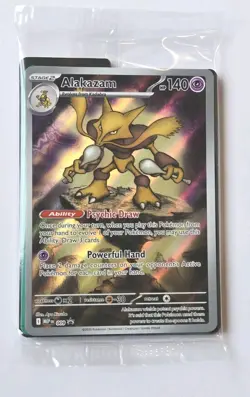 Alakazam #009 Mega Evolution ETB Pokemon Center Promo Pack SEALED - Image 1