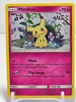 POKEMON Mimikyu SM163 Sun & Moon Black Star Promo Holo Rare 2019 - Image 1