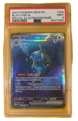 2023 POKEMON MEW EN-151 200 BLASTOISE EX SPECIAL ILLUSTRATION RARE PSA: MINT 9 - Image 1