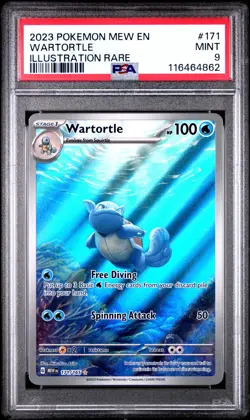 2023 POKEMON WARTORTLE SCARLET & VIOLET 151 #171 PSA 9 - Image 1