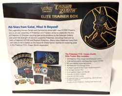 POKEMON TCG: Sword & Shield: CROWN ZENITH ELITE TRAINER BOX ETB - NEW SEALED - Image 5
