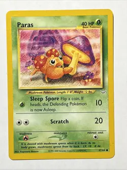 2001 Pokemon Neo Revelation - Paras No. 47/64 - Image 1