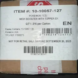 POKEMON TCG - MEGA EVOLUTIONS ME01 - SEALED - ENHANCED 6 BOX BOOSTER CASE ------ - Image 1