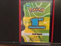 Pokemon Topps Die Cut Lotad Embossed Excellent Condition Rare 4 of 18 - Image 2