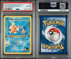 PSA 8 NM-MT 2000 Pokemon Gym Challenge 1st Edition Giovanni's Magikarp 73/132 - Image 3