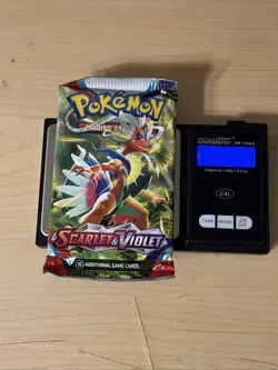 VERY HEAVY 23.13 !Scarlet And Violet Base Pokemon TCG Booster Pack - Image 1