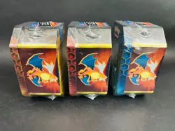 Pokemon Hidden Fates GX Tins Art Set of 3 Full Sealed Charizard Raichu Gyarados - Image 3