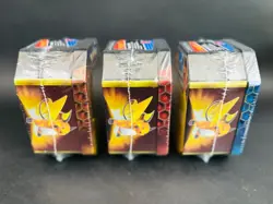 Pokemon Hidden Fates GX Tins Art Set of 3 Full Sealed Charizard Raichu Gyarados - Image 4