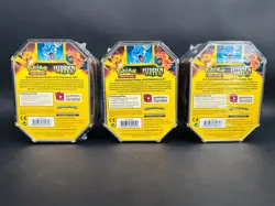 Pokemon Hidden Fates GX Tins Art Set of 3 Full Sealed Charizard Raichu Gyarados - Image 5