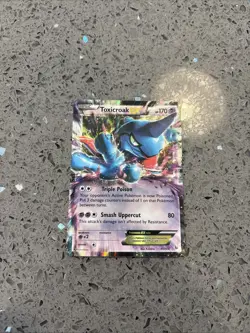 Toxicroak EX 41/106 Holo Flashfire Light Play Pokemon TCG 2014 - Image 1