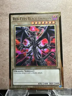 Red-Eyes Black Dragon (Premium Gold Rare, MGED-EN003) Yu-Gi-Oh! Alt Art - Image 1