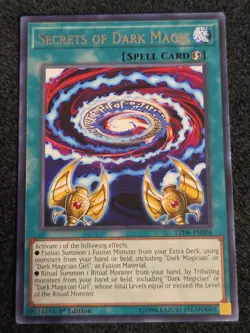 Secrets of Dark Magic LED6-EN004 Legendary Duelists: Magical Hero 1st Edition Lp - Image 1