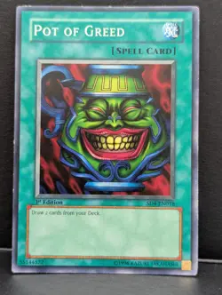 Yu-Gi-Oh Pot of Greed / SD4 EN018 / Very Good Condition - Image 1
