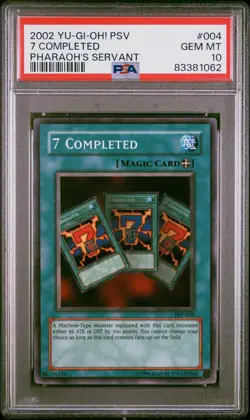 2002 YU-GI-OH! PSV-PHARAOH'S SERVANT #004 7 COMPLETED PSA 10 - Image 1