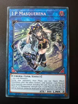 I:P Masquerena MP20-EN178 Prismatic Secret Rare 1st Edition Near Mint Yugioh - Image 1