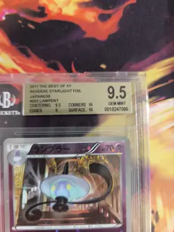 Pokemon Card Lampent Best Of XY Starlight Holo Foil Japanese BGS Beckett 9.5 - Image 4