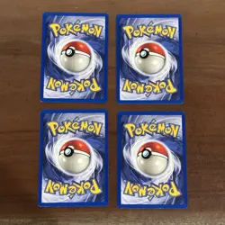 Pokemon Pikachu Card Lot Of 4 FOUR Yellow Cheeks Shadowless 58/102 Base Set LP - Image 2