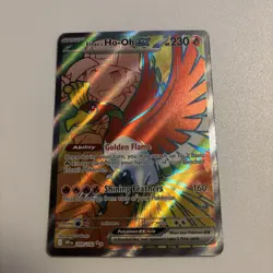 Pokemon TCG Ethans Ho-Oh EX Card Destined Rivals Ultra Rare 209/182 NM - Image 1