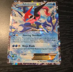 Pokemon TCG Ash-Greninja EX XY Black Star Promo XY133 Holo Card TCG Regular Size - Image 1