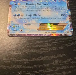 Pokemon TCG Ash-Greninja EX XY Black Star Promo XY133 Holo Card TCG Regular Size - Image 2