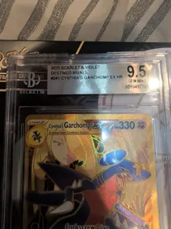 Destined Rivals Cynthia's Garchomp EX Gold Hyper-Rare Card 241/182 - Image 2