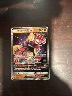Buzzwole GX SM69 Holo Black Star Promo Pokemon Card - Image 1