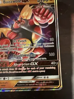 Buzzwole GX SM69 Holo Black Star Promo Pokemon Card - Image 4