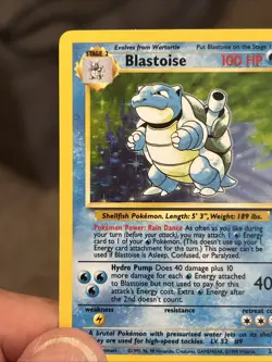 Blastoise 002/102 Base Set Holo (NEVER PLAYED) Nice Card - Image 3
