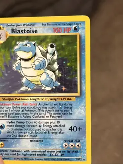Blastoise 002/102 Base Set Holo (NEVER PLAYED) Nice Card - Image 4