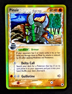Pokemon PINSIR Ex Dragon Frontiers HOLO RARE Delta Species GOLD FOIL Card 9/101 - Image 1